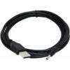 Kabelis Gembird USB Male - 3.5mm Male Charger 1.8m Black