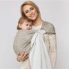 Lakats-slings HUG ME Zaffiro beige leaves CHK-033 WOMAR [A]