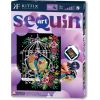 KITFIX Amatniecības komplekts Sequin Art Purple spīdumiņu māksla, Putnu būris