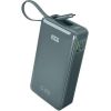 Powerbank SBS 10000mAh, 20W, LCD, integrated cable, Light blue