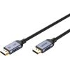 UNITEK C1628GY01-2M DisplayPort cable Black, Grey