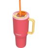 Thermal mug with telescopic straw Kambukka Rio Tumbler 950ml Pink Papaya