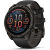 Garmin fēnix® 8 47mm AMOLED Sapphire Carbon grey DLC titanium with Black/pebble grey silicone band