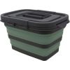 Eurotrail Foldable Basket With Lid M / Zaļa / Melna / 7 L
