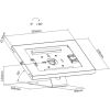 Maclean MC-475W Tablet Advertising Mount, Wall/Desk Mount with Locking Device, Compatible with 9.7"-11", iPad/iPad Air/iPad Pro, Samsung Galaxy Tab A/Tab A7/Tab S6 Lite