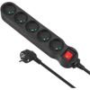 Maclean MCE185 power extension 5 m 5 AC outlet(s) Indoor Black