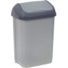 Keeeper Atkritumu spainis ar grozāmu vāku 10L Swantje 25,5x19x38cm gaiša sudraba krāsā