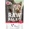 RAW PALEO Adult Cat Sterilised Beef - wet cat food - 100 g