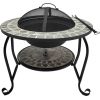 Fire pit MOSAIC 60x60xH43cm, grey