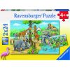 Ravensburger Puzzle 2x24 pc Welcome to the Zoo