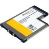 StarTech.com 2 Port Flush Mount ExpressCard 54mm SuperSpeed USB 3.0 Card Adapter with UASP - Dual Port Laptop ExpressCard USB 3 Controller (ECUSB3S254F) - USB adapter - ExpressCard - USB 3.0 x 2