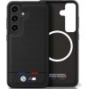 BMW Leather Tricolor Stripe with MagSafe Чехол для Samsung Galaxy S25