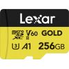 Lexar memory card microSDXC 256GB Gold UHS-II V60 A1