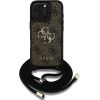 Guess GUHCP16LP4GMGCRW PU 4G Metal Logo Crossbody Strap Case Чехол для Apple iPhone 16 Pro