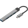 Promate LiteHub-4 USB-C Hub 3xUSB2.0 + USB3.0