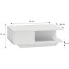 Top E Shop Topeshop DENVER BIEL P coffee/side/end table Coffee table Free-form shape 1 leg(s)