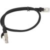PATCHCORD KAT.6 UTP 0.5M CZARNY FLUKE PASSED LANBERG 10-PACK