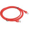 PATCHCORD KAT.5E UTP 2M CZERWONY FLUKE PASSED LANBERG 10-PACK