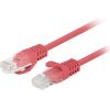 Lanberg PCU6-20CC-0100-R networking cable Red 1 m Cat6 U/UTP (UTP)