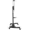 Techly Steel Trolley Floor Support with adjustable height, for TV from 60'' to 100''