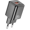 Сетевая зарядка Awei PD66-EU 35W GaN USB-A/USB-C черная