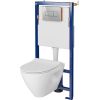 Cersanit WC iebūvējams Mille, rāmis, WC pods, poga