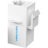 Keystone Jack Cat.5E UTP Vention VDD-B11-W, 10 pieces, white
