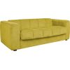 Sofa bed STELLA with spring mattress, yellow