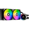 Sharkoon S80 RGB AIO 360mm Watercooling Set - 1150, 1151, 1155, 1156, 1366, 2011, 2011-3, AM2, AM2+, AM3, AM3+, FM1, FM2, AM4, 2066, TR4, sTRX4, 1200, 1700, AM5