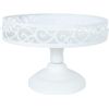 Platter SANDY 35x27xH22cm, antique white metal