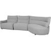 Corner sofa CANNES RC electric recliner, grey