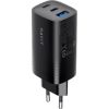 Havit UC20 - GaN 65 W three-port travel charger, black