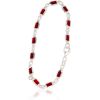 Серебряный браслет #2600428_CZ-DR, Серебро 925°, Цирконы, длина: 19 см, 5.2 гр.