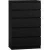 Top E Shop Topeshop M5 CZERŃ chest of drawers