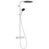 Hansgrohe dušas sistēma Pulsify 260 1 jet ar termostatu Ecostat Fine un rokas dušu 3 jet, matt white