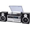 Mūzikas centrs ar plašu atskaņotāju Trevi TT1072 DAB retro CD kasete BT black