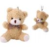 LeanToys Miś Kremowy Pluszowy Mały Przytulanka Maskotka Breloczek 10cm