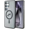 Karl Lagerfeld Samsung  Galaxy S25 Ultra Etui Button Karl&Choupette Heads Printed Logo MagSafe Transparent Black