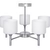 Classic chandelier pendant ceiling lamp Activejet MIRA Chrome 5xE27 for living room