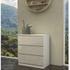 Top E Shop Topeshop M3 BIEL POŁYSK chest of drawers