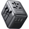 Универсальное зарядное устройство для путешествий Joyroom JR-TCW01 15W 3xUSB-A/USB-C черный