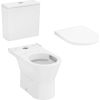 Hansgrohe komplekts - pods ar QR/SC vāku EluPura Original S, horizontāls izvads, pievads no apakšas, balts