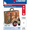 Lomond PET Film for inkjet printers, White Glossy, Self-Adhesive A4, 10 sheets