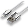 everActive cable USB 1m - White, silicone, quick charge, 2,4A - CBS-1MW