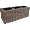 Puķu kaste WICKER 48x18xH18cm, tumši brūna