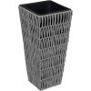 Puķu pods WICKER 28x28xH50cm, pelēks