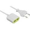 Electraline 500344 Tīkla lādētājs 2xUSB / 2.4A / 1.5m