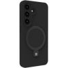 Evelatus Samsung  Galaxy S25 Premium Magnetic with Stand Soft Touch Silicone Case Black