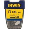 Skrūvgrieža uzgaļu komplekts Irwin 10504354; T25; 25 mm; 10 gab.