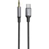 Swissten Audio Adapter Textile Aудио адаптер USB-C - 3.5mm Kабель 1.5m